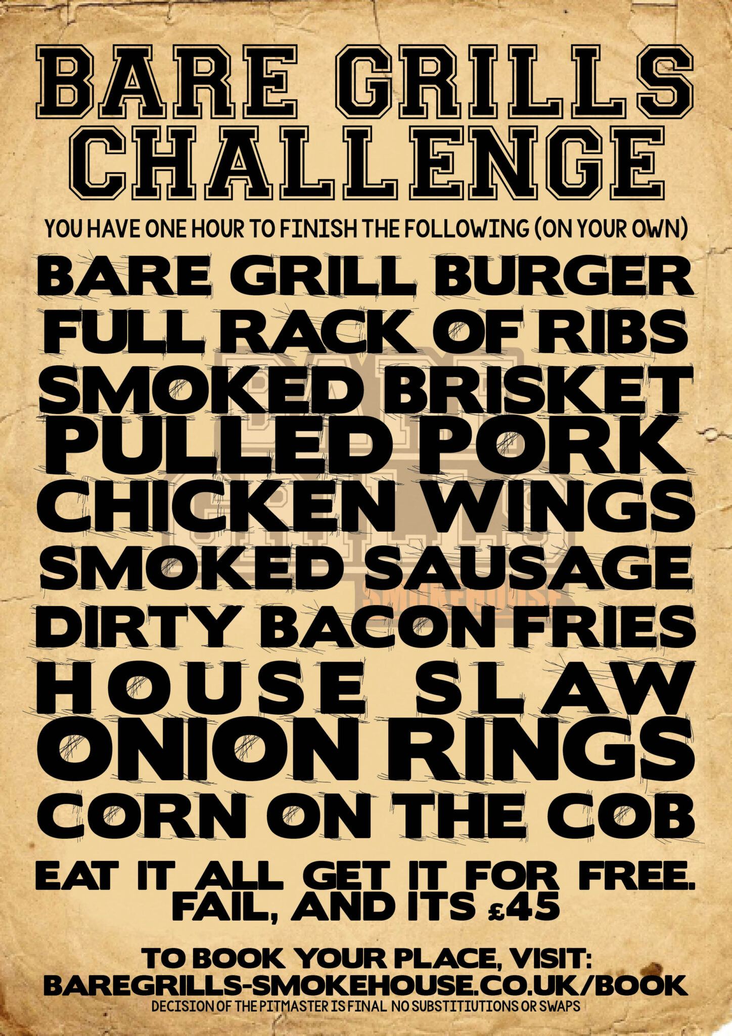 Can you complete the Bare Grills Challenge & get your meal for free?